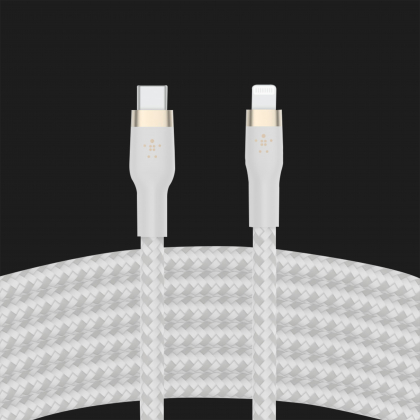 Кабель Belkin Braided Silicone USB-С to Lightning 1m (White)